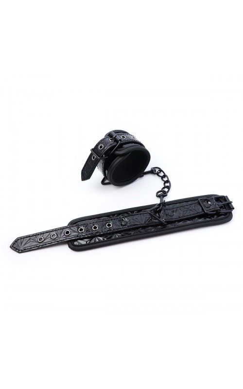 Ophelia's Dream Toys- Patterned wrist cuffs black Ophelia's Dream Toys- Patterned wrist cuffs black