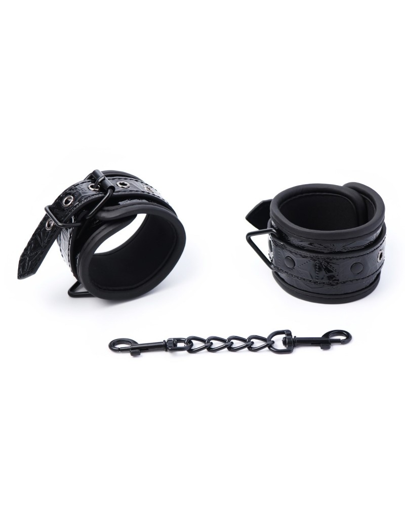 Ophelia's Dream Toys- Patterned wrist cuffs black Ophelia's Dream Toys- Patterned wrist cuffs black