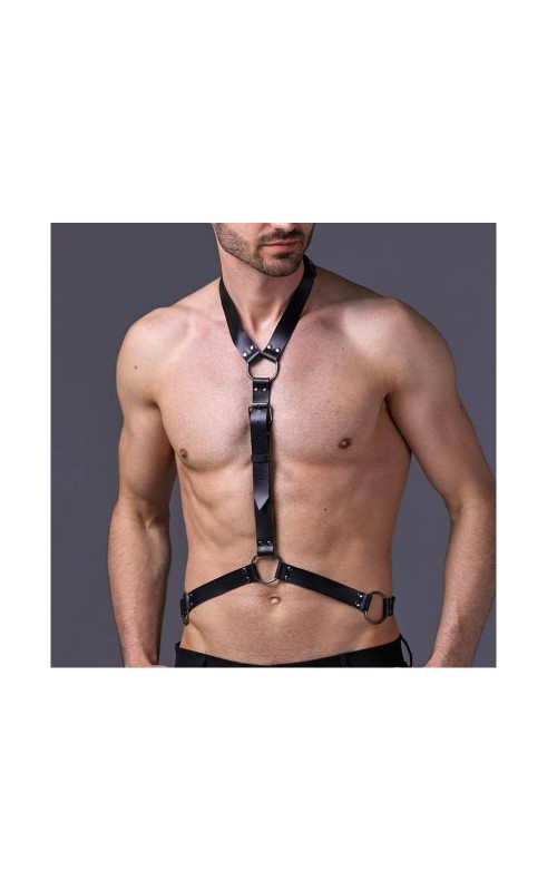 Ophelia's Dream Lingerie- Sleek black chest harness