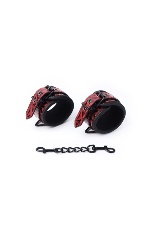 Ophelia's Dream Toys- Patterned wrist cuffs red Ophelia's Dream Toys- Patterned wrist cuffs red