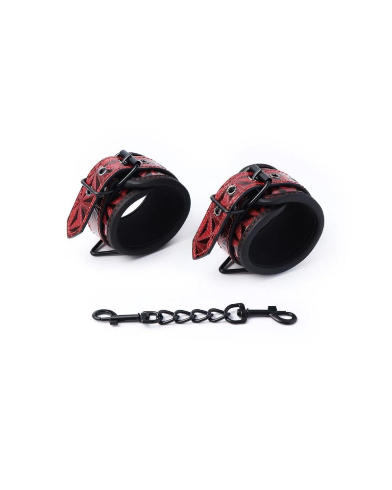 Ophelia's Dream Toys- Patterned wrist cuffs red Ophelia's Dream Toys- Patterned wrist cuffs red