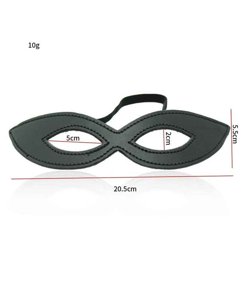 Ophelia's Dream Toys- Black Faux Leather Eye Masquerade Mask Ophelia's Dream Toys- Black Faux Leather Eye Masquerade Mask