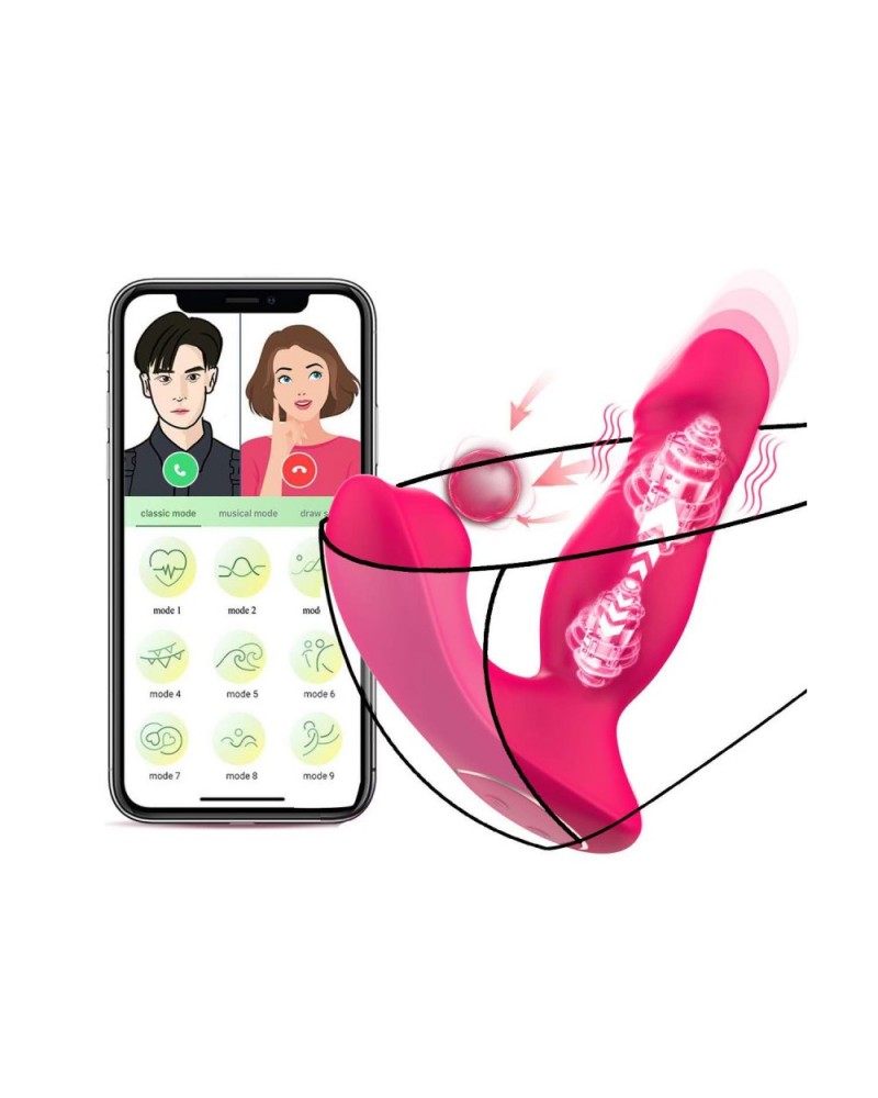 Ophelia's Dream Toys- App controlled wearable thrusting and clitoral suction vibrator Ophelia's Dream Toys- App controlled wearable thrusting and clitoral suction vibrator
