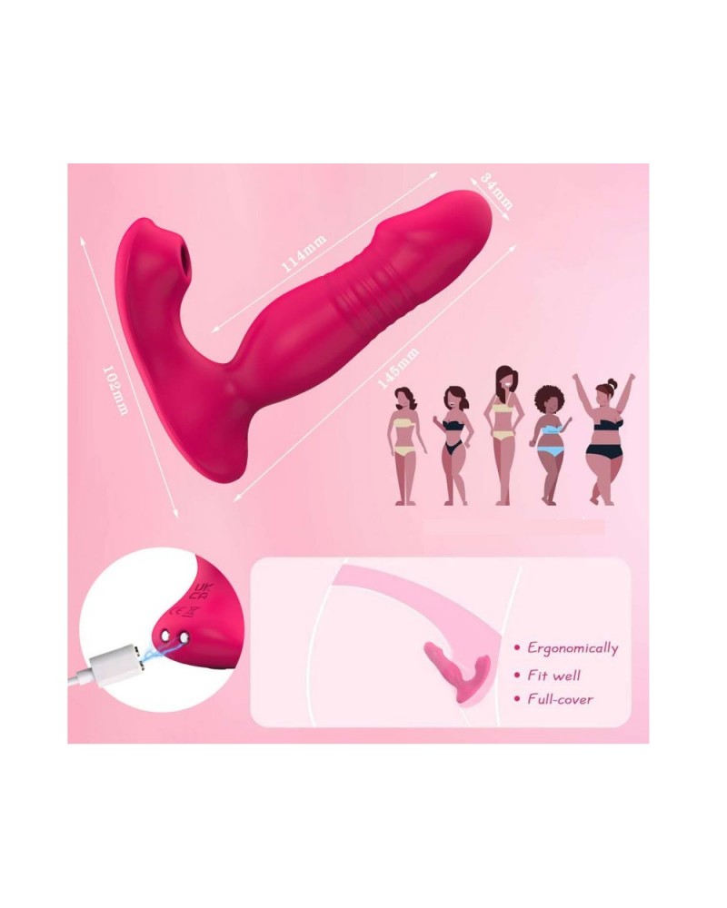 Ophelia's Dream Toys- App controlled wearable thrusting and clitoral suction vibrator Ophelia's Dream Toys- App controlled wearable thrusting and clitoral suction vibrator