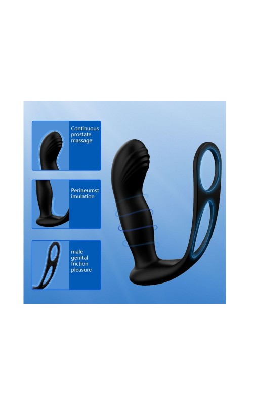 Ophelia's Dream Toys- Αpp controlled prostate massager with cock ring Ophelia's Dream Toys- Αpp controlled prostate massager with cock ring