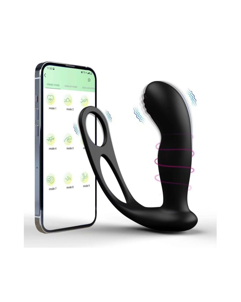 Ophelia's Dream Toys- Αpp controlled prostate massager with cock ring Ophelia's Dream Toys- Αpp controlled prostate massager with cock ring