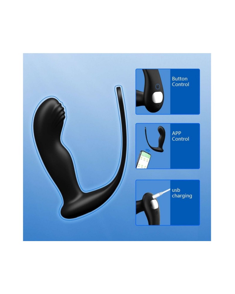 Ophelia's Dream Toys- Αpp controlled prostate massager with cock ring Ophelia's Dream Toys- Αpp controlled prostate massager with cock ring