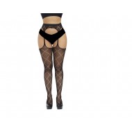 Ophelia's Dream Lingerie - Dotted criss cross pantyhose