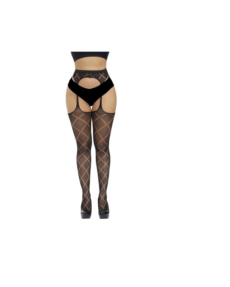 Ophelia's Dream Lingerie - Dotted criss cross pantyhose
