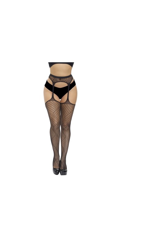 Ophelia's Dream Lingerie- Geometric pattern pantyhose