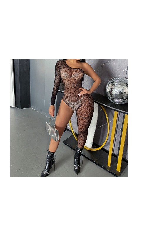 Ophelia's Dream Lingerie - Leopard half catsuit