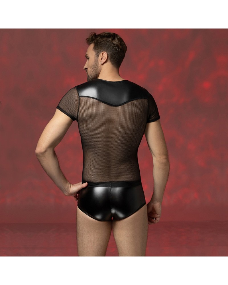 Ophelia's Dream Lingerie- Mesh top and wetlook shorts