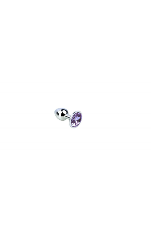 Ophelia's Dream Toys - Metal Anal Plug Lilac Rhinestone- Large