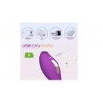 Ophelia's Dream Toys - Dual-Ended Vibrator with Suction & Magnetic USB Charging – Purple Ophelia's Dream Toys - Dual-Ended Vibrator with Suction & Magnetic USB Charging – Purple