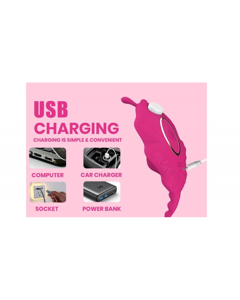 Ophelia's Dream Toys- App magnetic panty vibrator pink