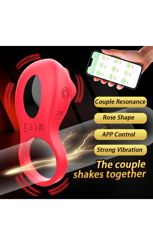 Ophelia's Dream Toys- Rose vibrating cock ring