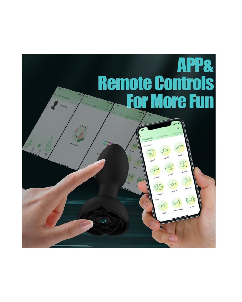 Ophelia's Dream Toys- Vibrating and rotating plug with APP