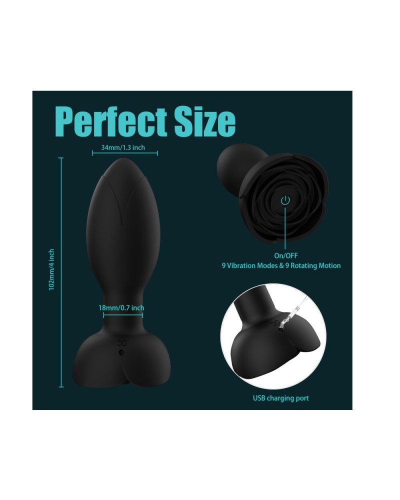 Ophelia's Dream Toys- Vibrating and rotating plug with APP