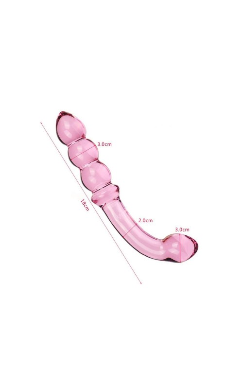 Ophelia's Dream Toys - Double dildo glass pink