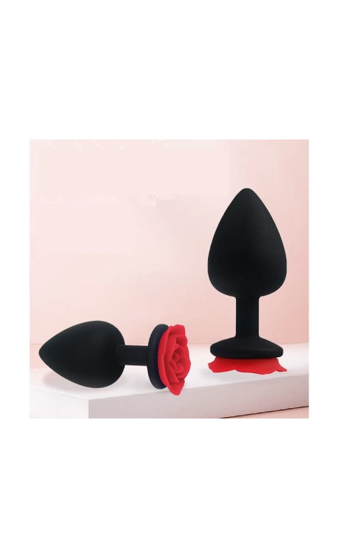 Ophelia's Dream Toys- Silicone plug with flower Large