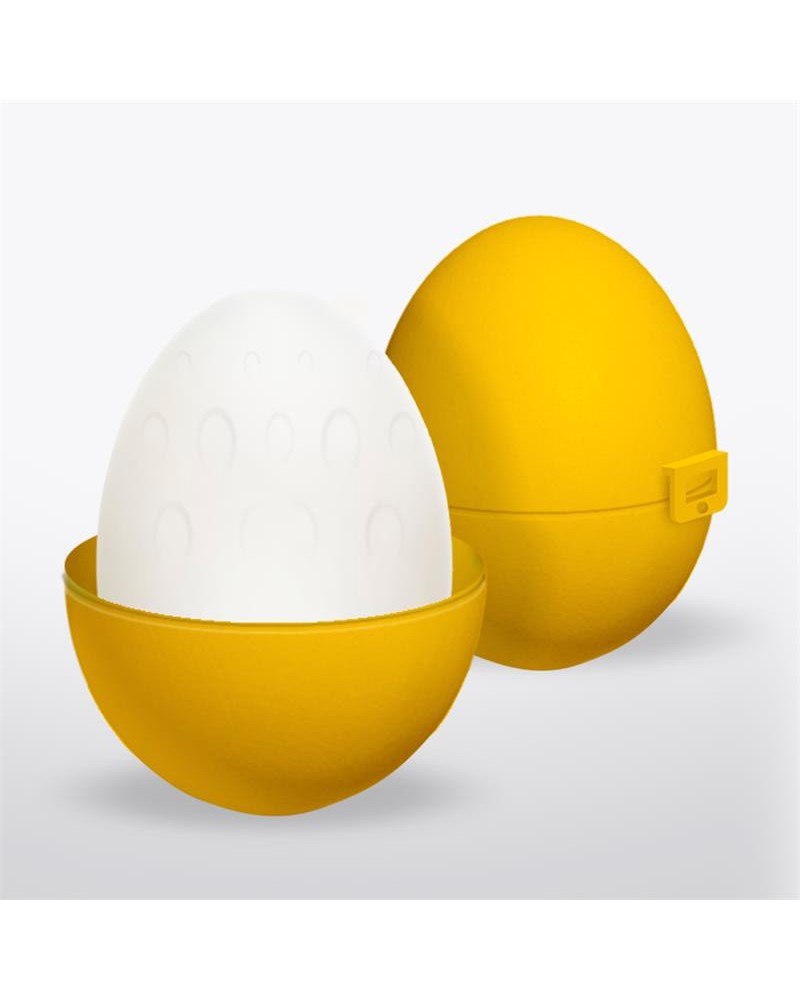 Grovy Masturbator Egg Elastic Yellow	
