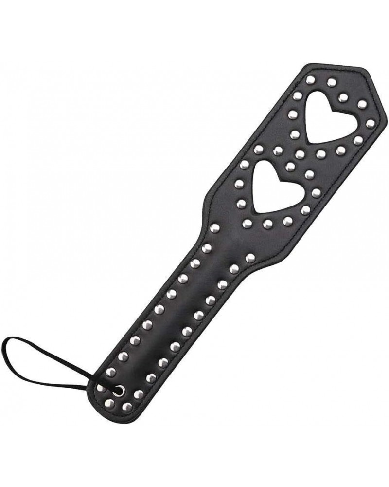 Ophelia's Dream Toys - Black Studded Paddle Hearts
