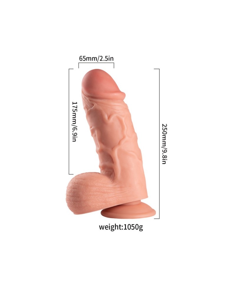 Ophelia's Dream Toys- Realistic Dildo 25cm Thick Vanilla