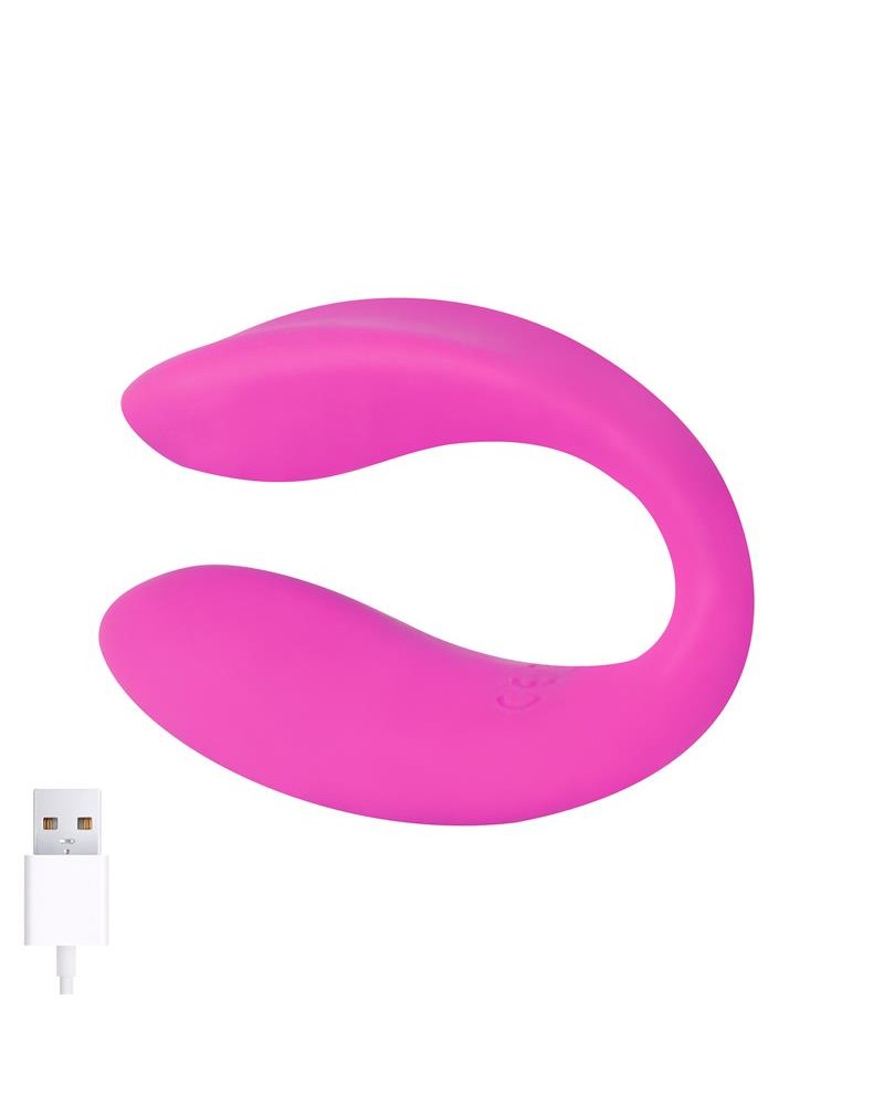 Roomie Couples Vibrator Liquid Silicone Unibody Remote Control USB	