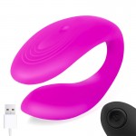 Roomie Couples Vibrator Liquid Silicone Unibody Remote Control USB	
