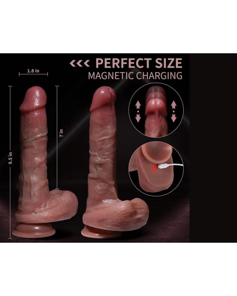 Ophelia's Dream Toys- Thrusting and vibrating dildo with remote control