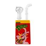 Juice Glass Bong Cartoon Rabbit Breakfast 19cm Juice Glass Bong Cartoon Rabbit Breakfast 19cm