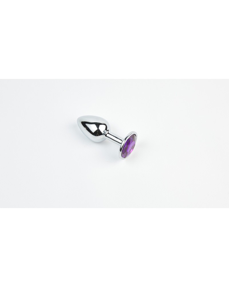 Ophelia's Dream Toys - Metal Anal Plug Purple Rhinestone- Small Ophelia's Dream Toys - Metal Anal Plug Purple Rhinestone- Small