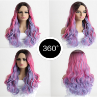 Ophelia's Dream Toys - Purple Pink Wavy Hair Wig