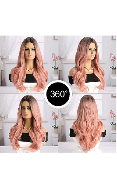 Ophelia's Dream Toys - Pastel Pink Balayage Wavy Hair Wig