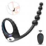 Ophelia's Dream Toys - Vibrating ring with anal beads