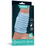 LOVETOY- Vibrating Spiral Knights Ring Blue