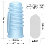 LOVETOY- Vibrating Spiral Knights Ring Blue