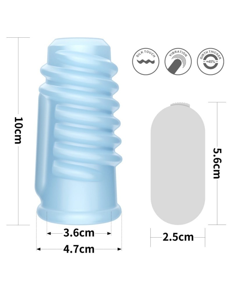 LOVETOY- Vibrating Spiral Knights Ring Blue