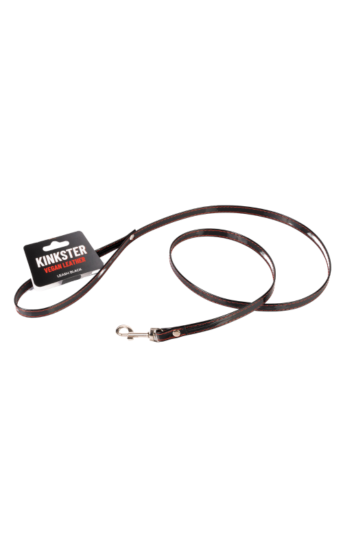 Kinkster – Vegan Leather – Handmade – Leash black