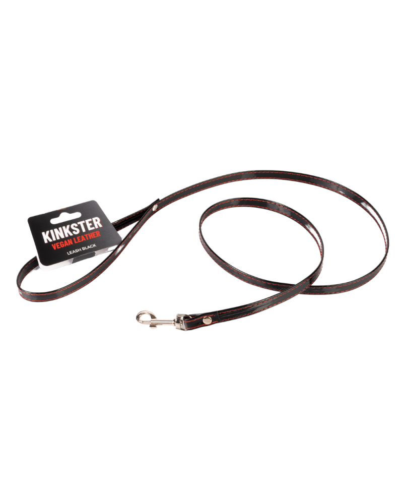 Kinkster – Vegan Leather – Handmade – Leash black