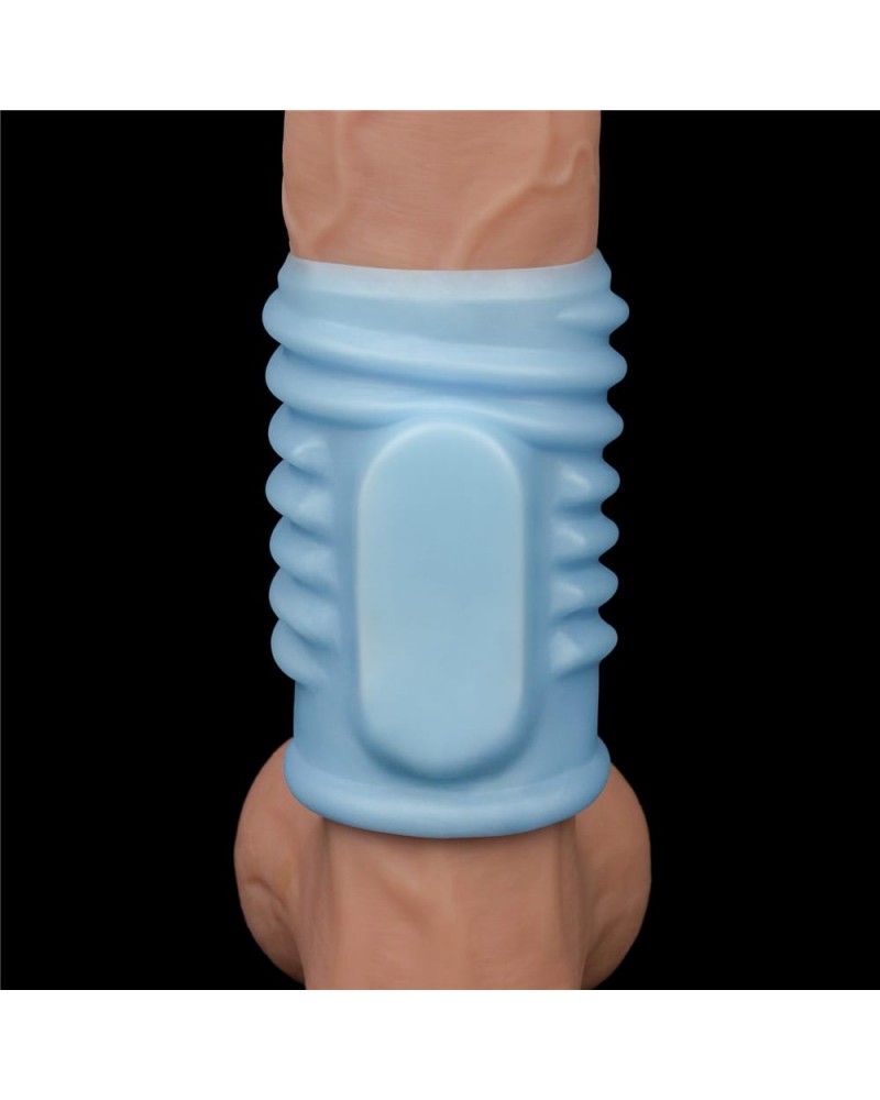 LOVETOY- Vibrating Spiral Knights Ring Blue