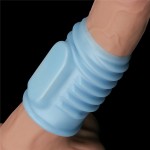 LOVETOY- Vibrating Spiral Knights Ring Blue