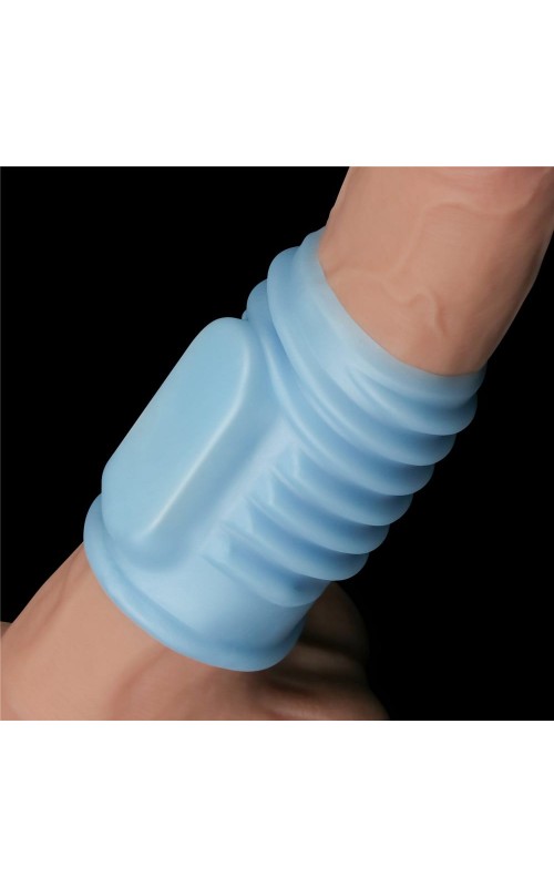 LOVETOY- Vibrating Spiral Knights Ring Blue