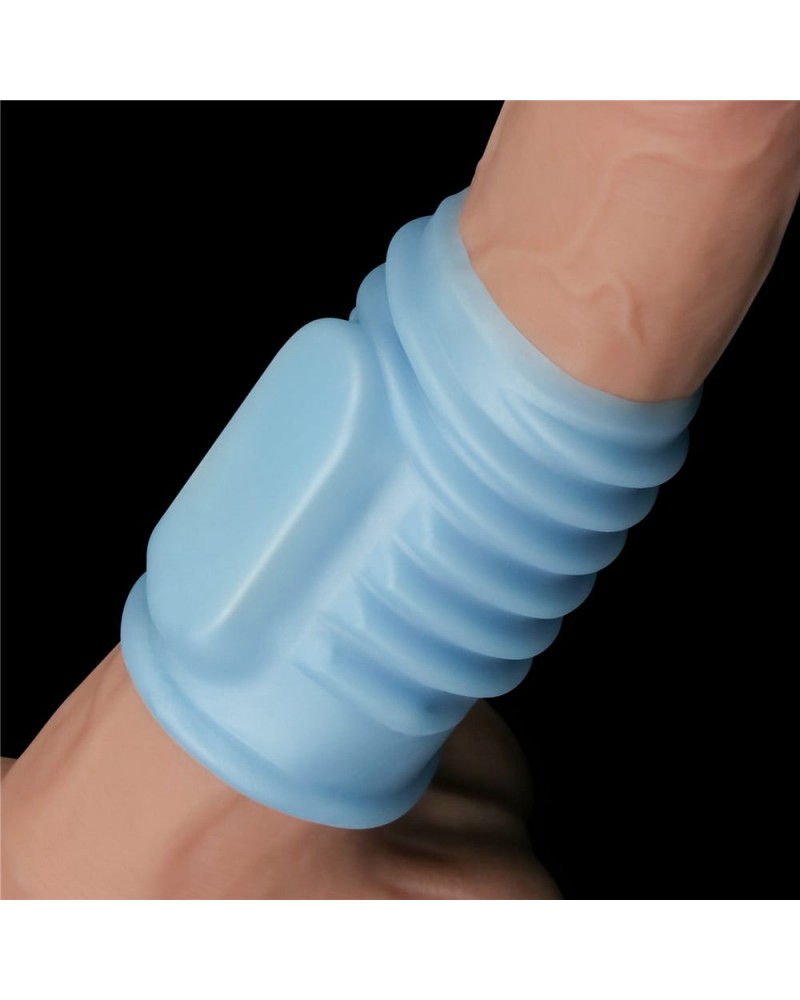 LOVETOY- Vibrating Spiral Knights Ring Blue