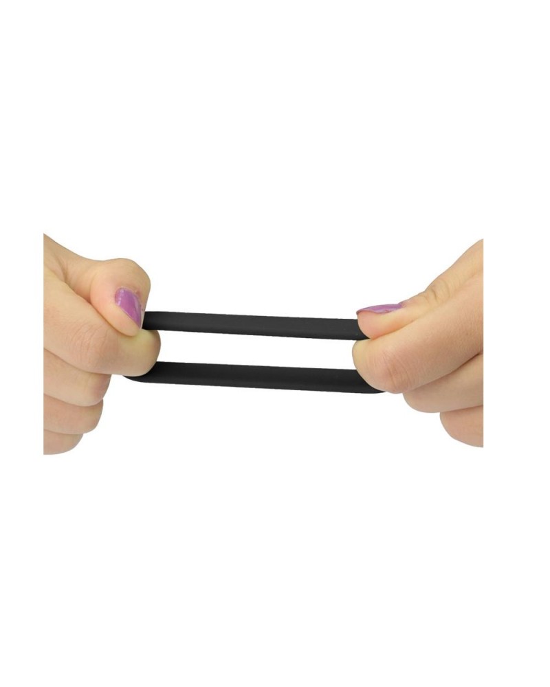 LOVETOY Pack of 3 Penis Ring Power Ring Black