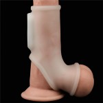 LOVETOY- Penis and Testicles Sleeve with Vibration Silk Knights