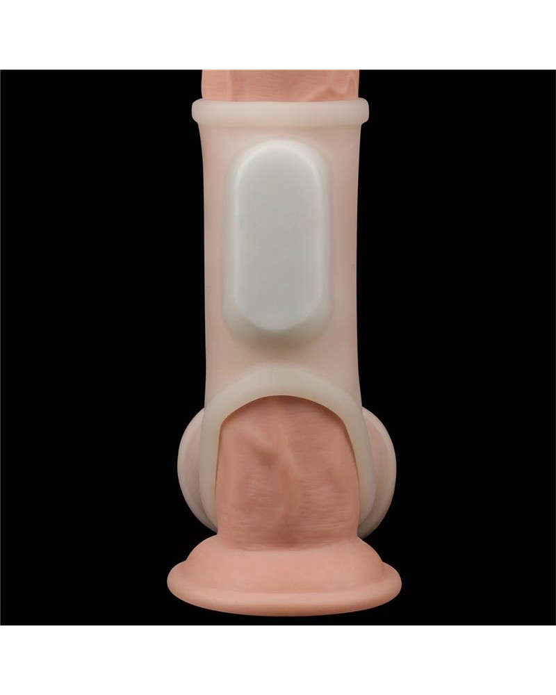 LOVETOY- Penis and Testicles Sleeve with Vibration Silk Knights