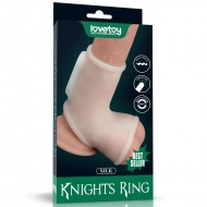 LOVETOY- Penis and Testicles Sleeve with Vibration Silk Knights