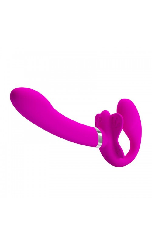 PRETTYLOVE- Valerie Couple Vibe Strapless Strap-on