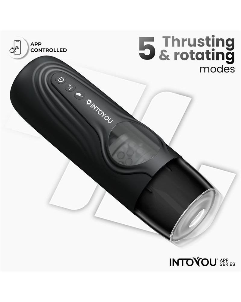 INTOYOU APP SERIES Egor Thrusting and Rotating Male Masturbator with App